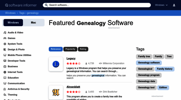 genealogy1.software.informer.com