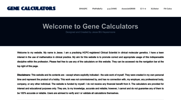 genecalculators.net