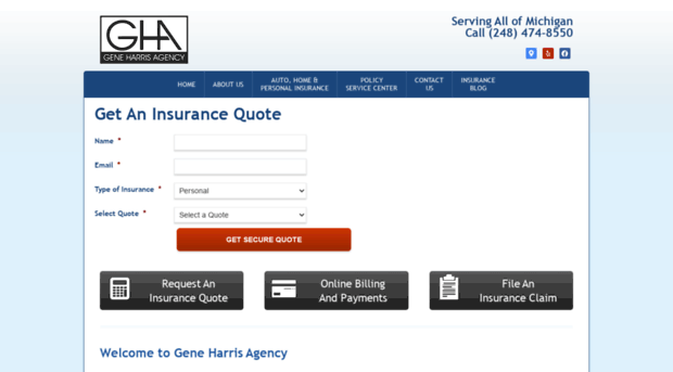 geneharrisagency.com