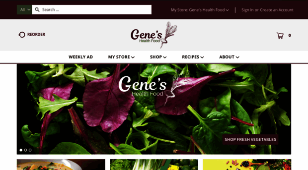 geneshealthfood.com