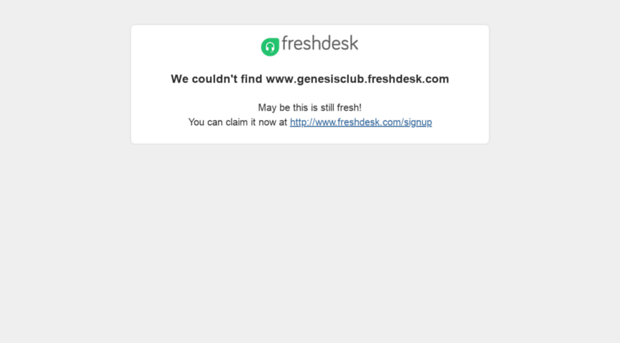 genesisclub.freshdesk.com