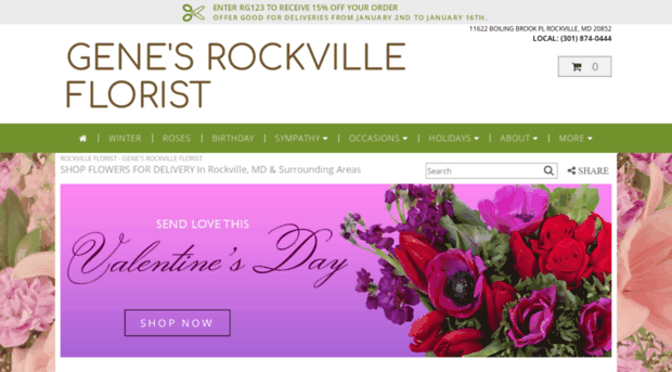 genesrockvilleflorist.com