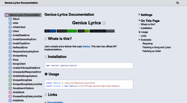 genius-lyrics.js.org