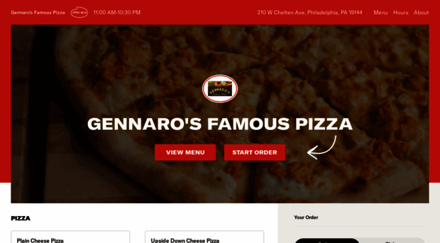 gennarosfamouspizzamenu.com