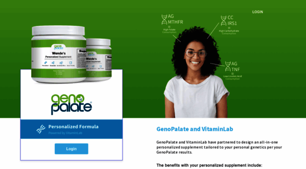 genopalate.getvitaminlab.com