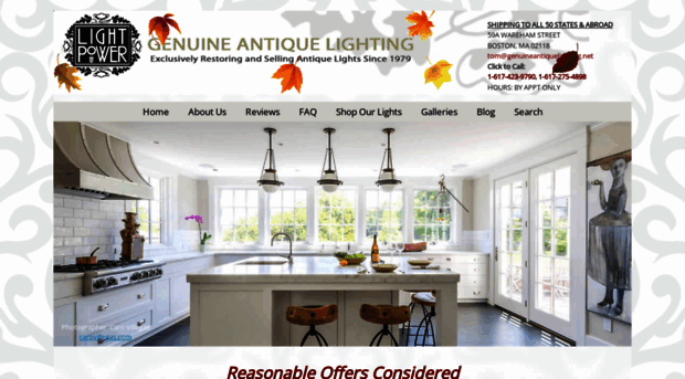 genuineantiquelighting.com