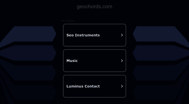 geochords.com