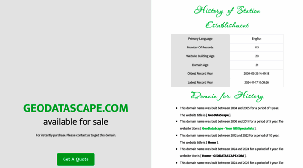 geodatascape.com