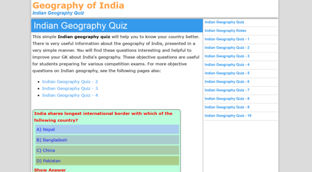 geographyofindia.com