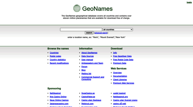 geonames.net