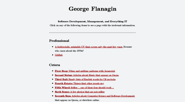 georgeflanagin.com