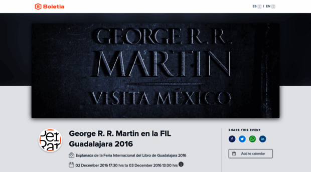 georgemartinenlafil.boletia.com