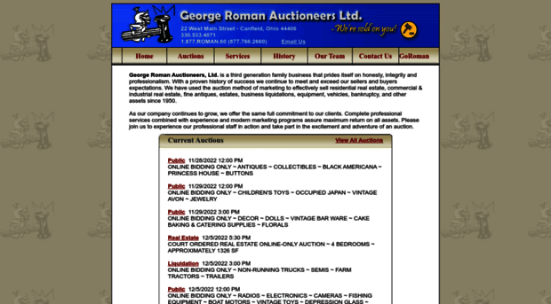 georgeromanauctioneers.com