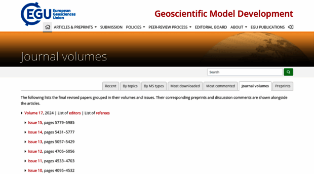 geosci-model-dev.net