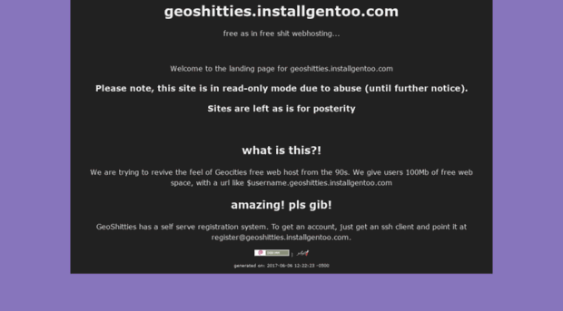 geoshitties.installgentoo.com