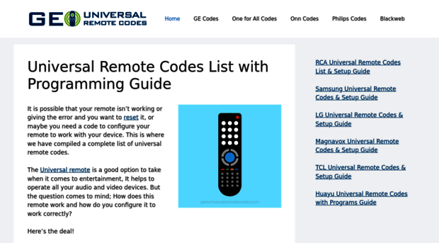 geouniversalremotecodes.com