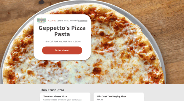 geppettospizzapasta.com