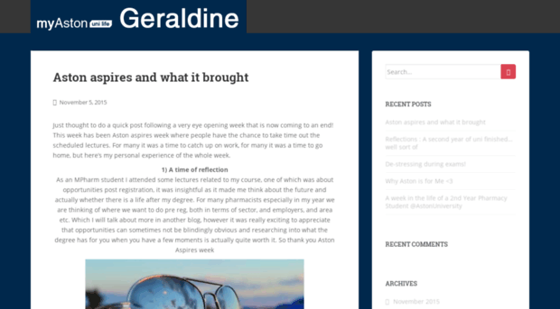 geraldine.myastonunilife.co.uk