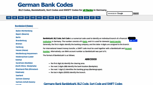 germanbankcodes.com