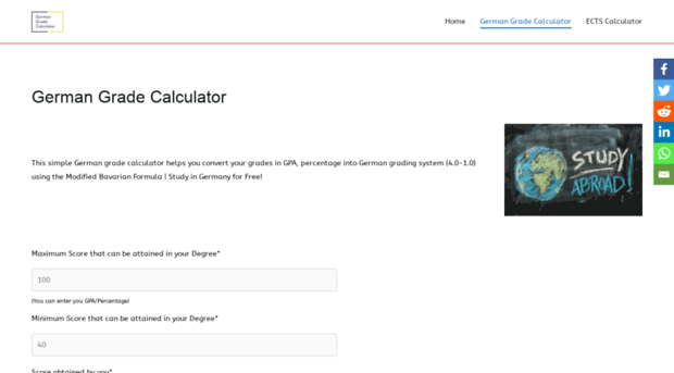 germangradecalculator.com