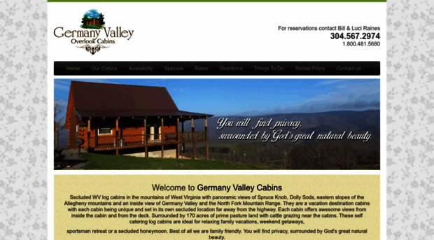 germanyvalleycabins.com