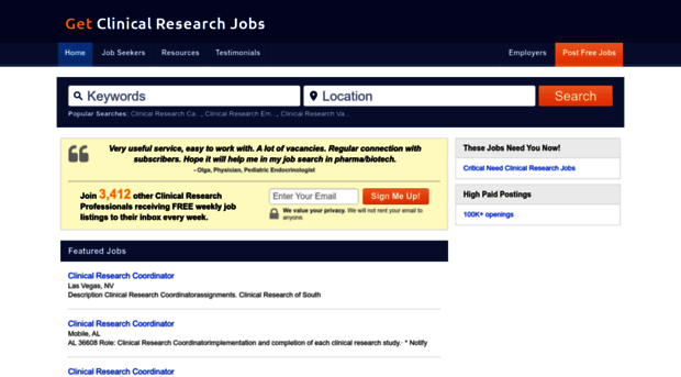 getclinicalresearchjobs.com