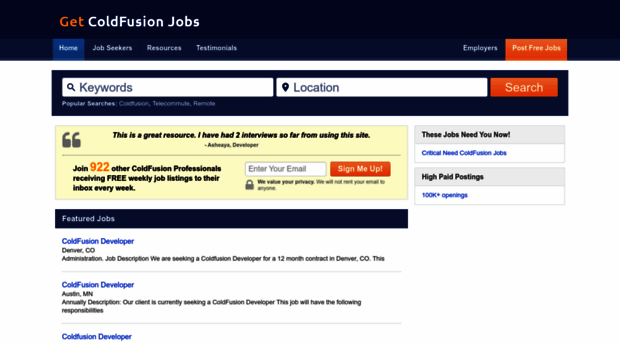 getcoldfusionjobs.com