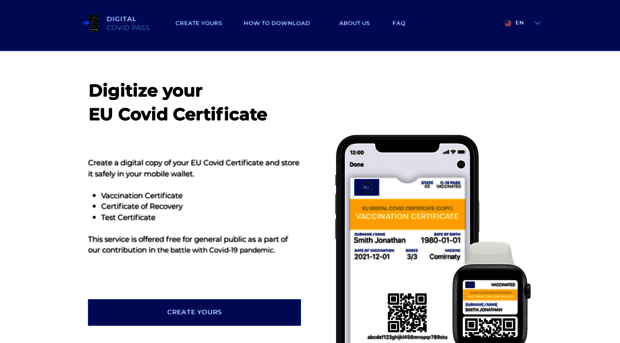 getcovidpass.eu