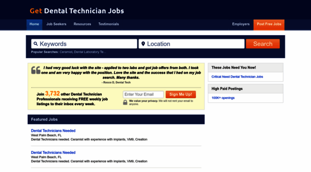 getdentaltechnicianjobs.com