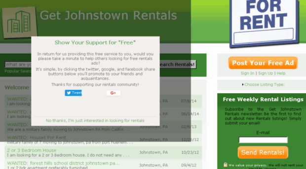 getjohnstownrentals.com