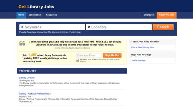 getlibraryjobs.com