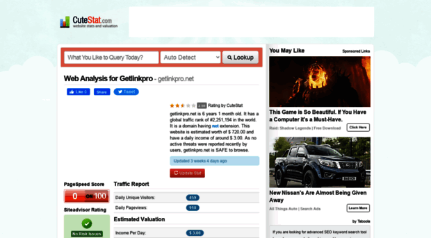 getlinkpro.net.cutestat.com