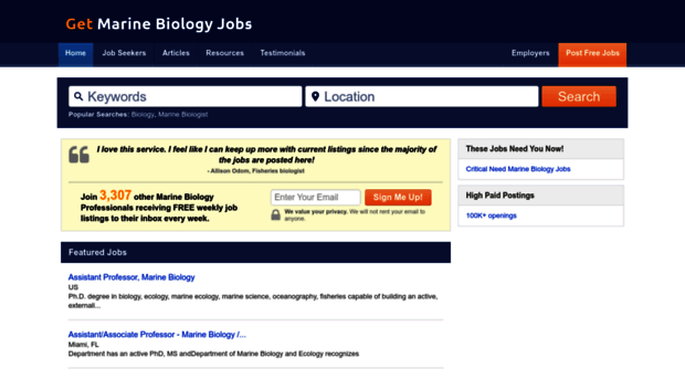 getmarinebiologyjobs.com