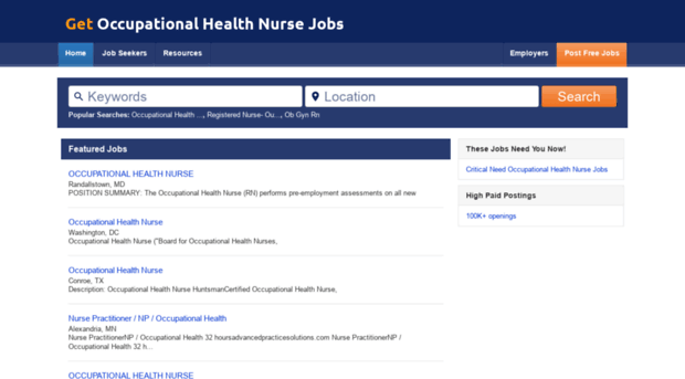 getoccupationalhealthnursejobs.com