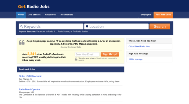 getradiojobs.com