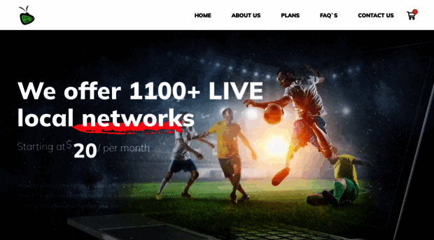 Screenshot of getstreams.net website