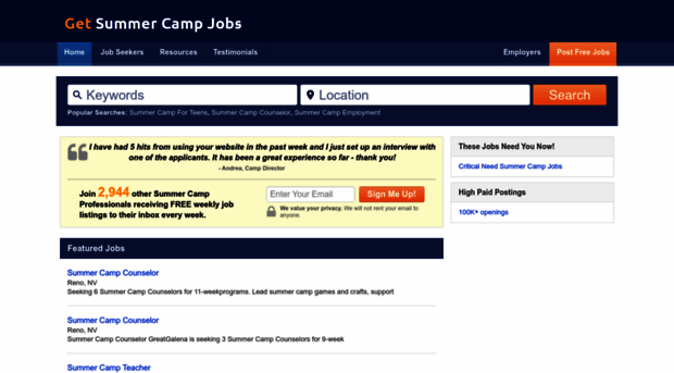 getsummercampjobs.com