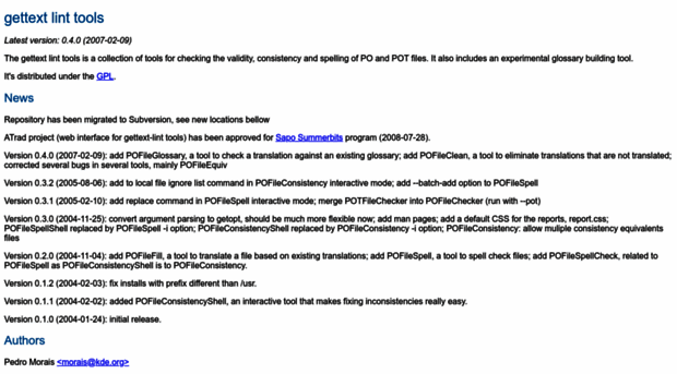 gettext-lint.sourceforge.net