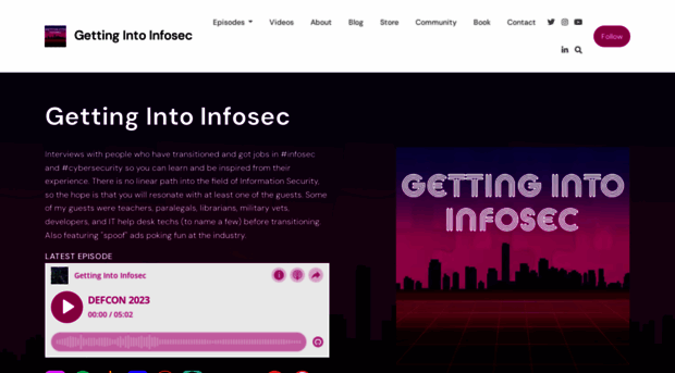 gettingintoinfosec.com