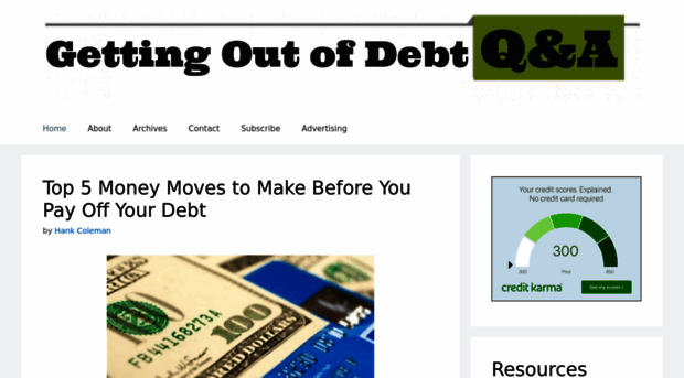 gettingoutofdebtqanda.com