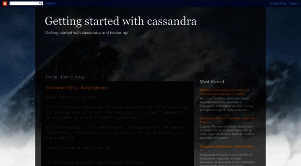 gettingstartedwithcassandra.blogspot.com