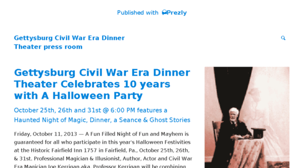 gettysburg-civil-war-era-dinner-theater.prezly.com