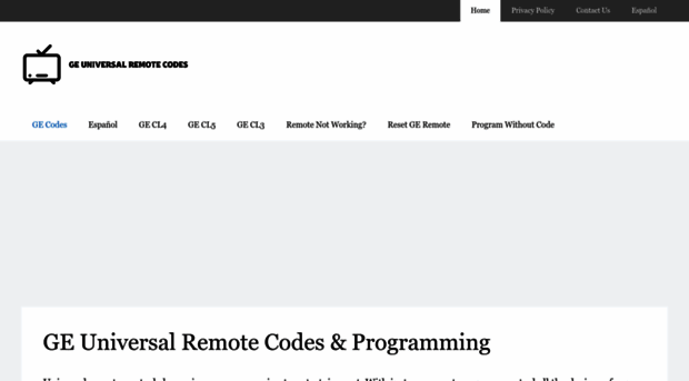 geuniversalremotecodes.com