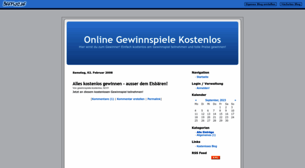 gewinnspiele-kostenlos.beeplog.de