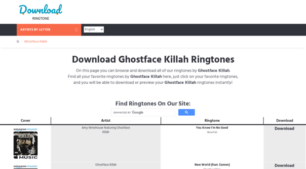 ghostface.download-ringtone.com