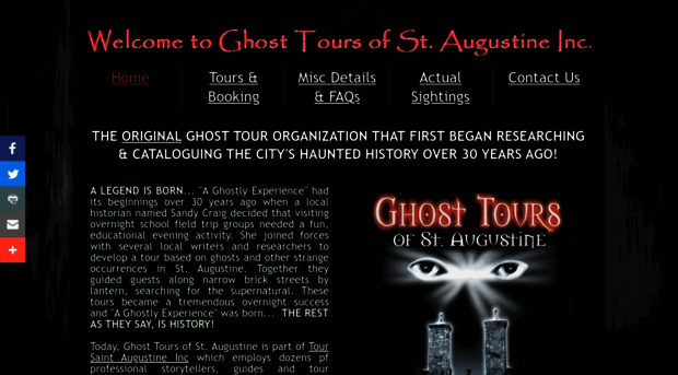 ghosttoursofstaugustine.net