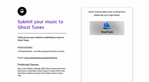 ghosttunes.droptrack.com