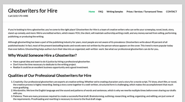 ghostwritersforhire.com