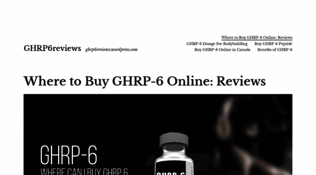 ghrp6reviews.wordpress.com