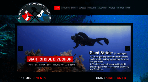 giantstridediveshop.com